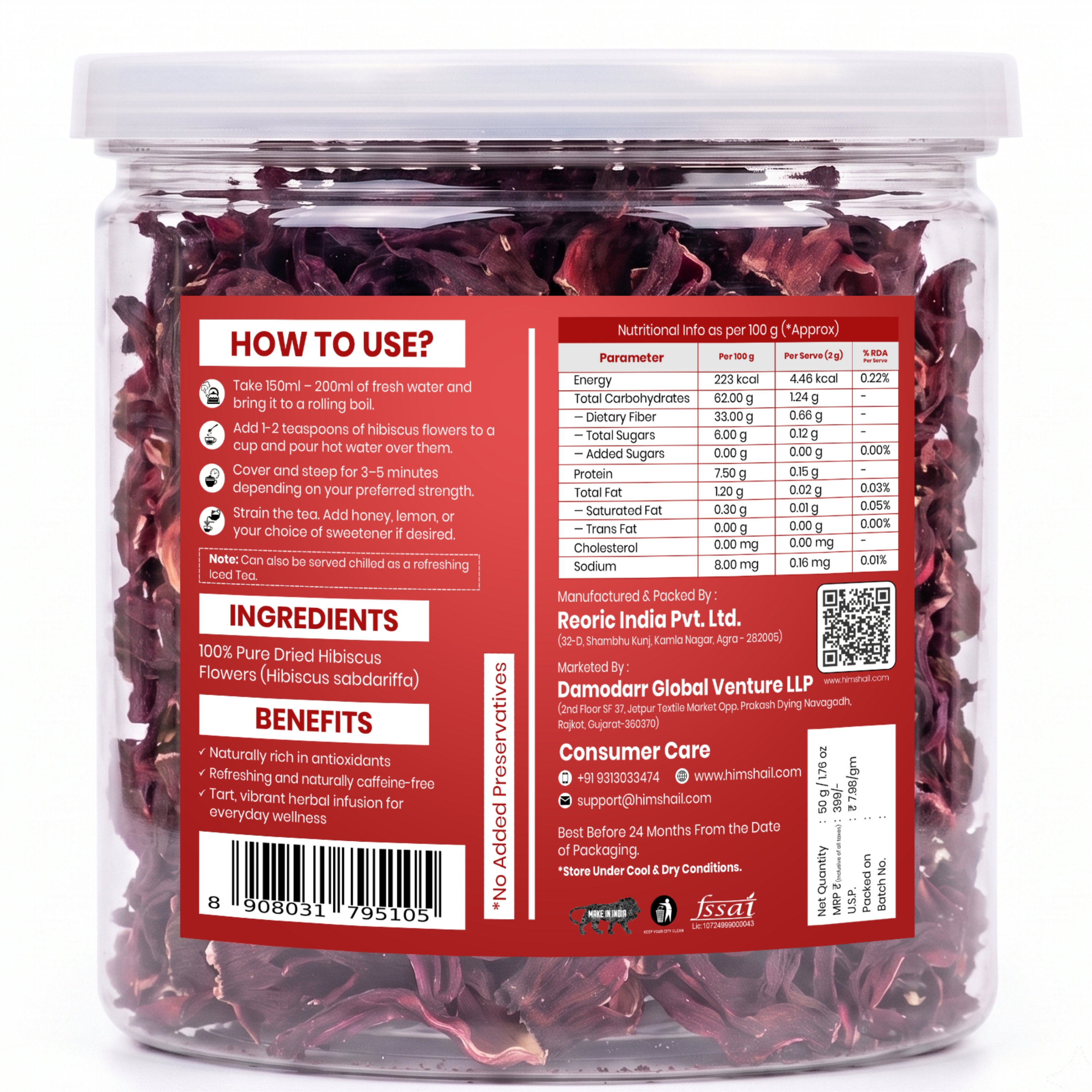 Hibiscus Flower Tea thumbnail 4
