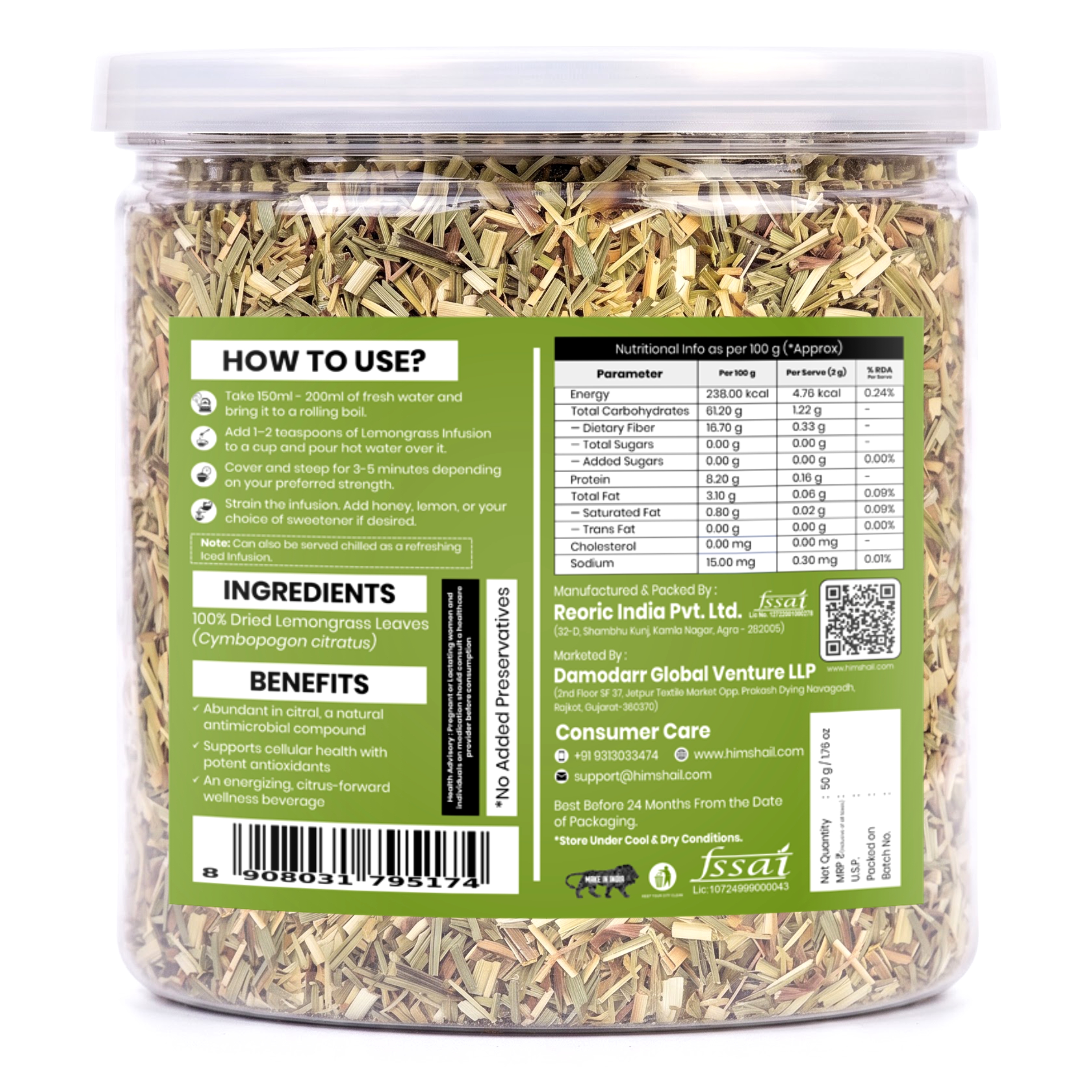 Lemongrass Ginger Herbal Tea thumbnail 4