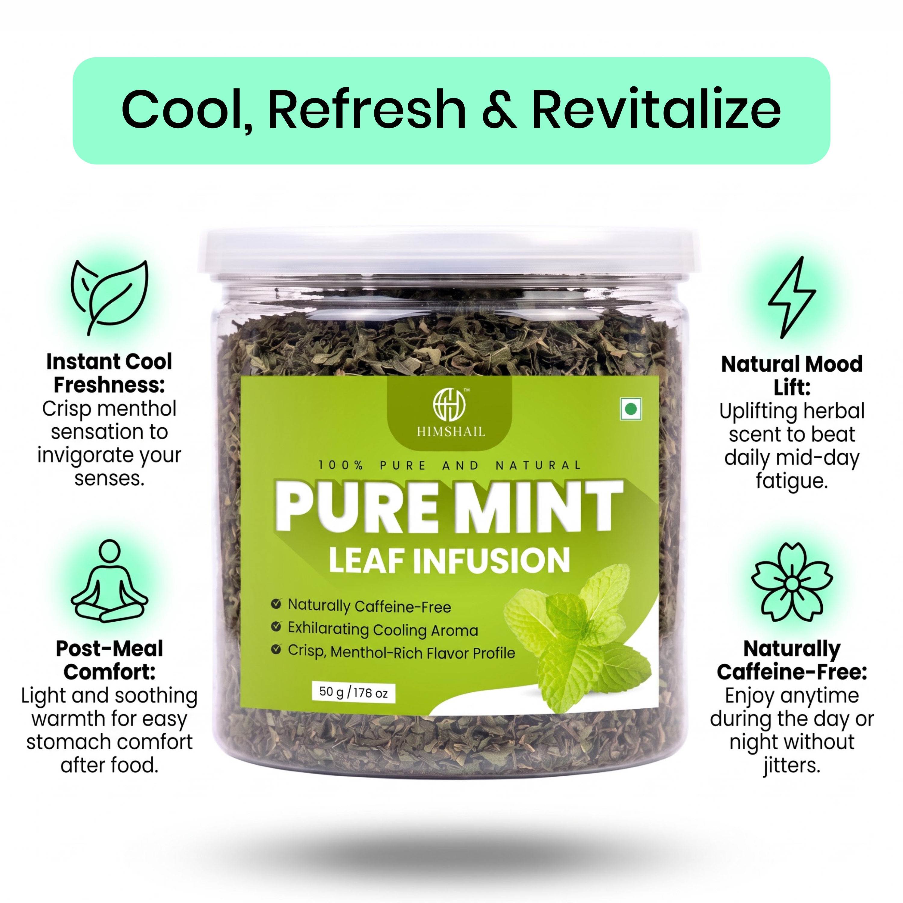 Spearmint Peppermint Herbal Tea thumbnail 7