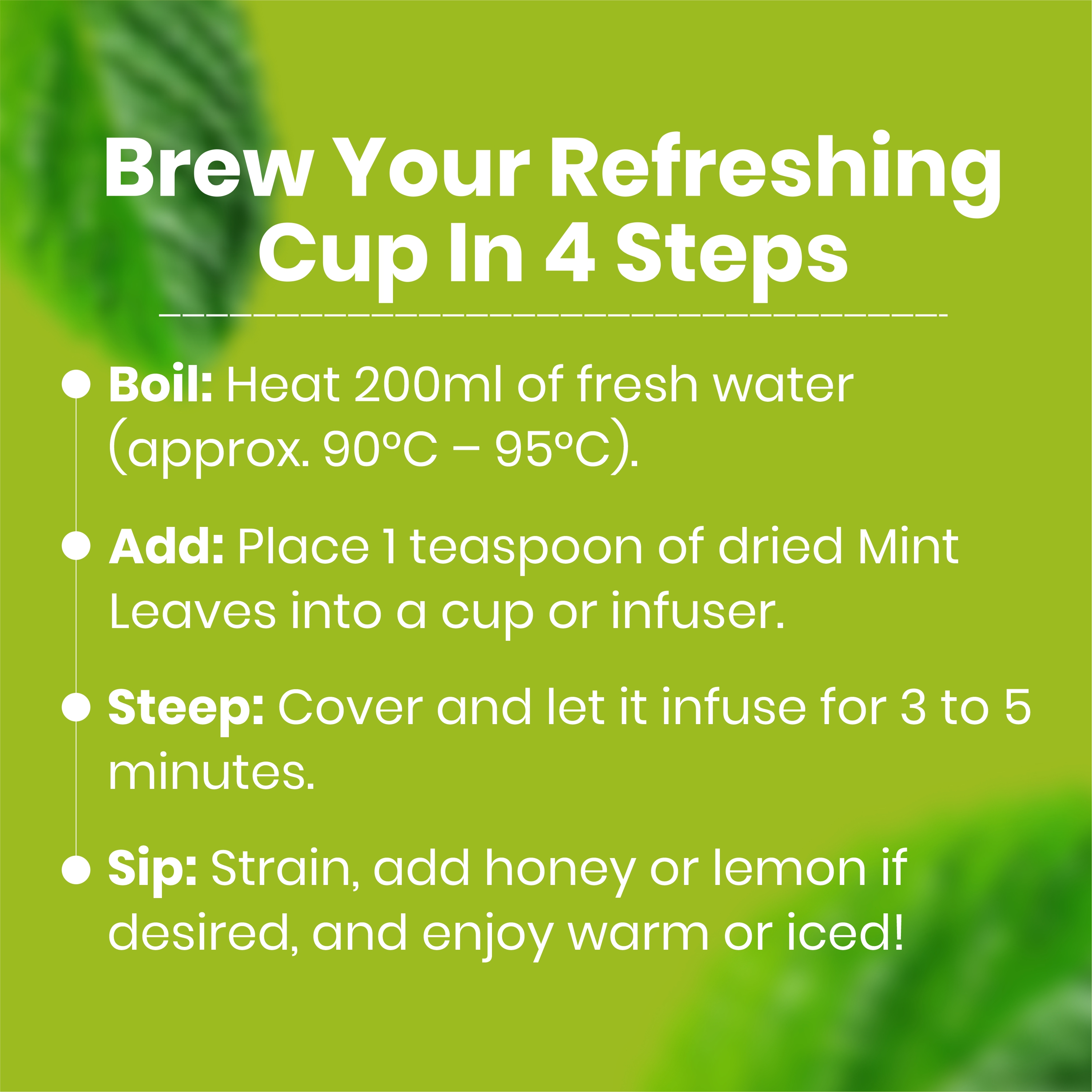 Spearmint Peppermint Herbal Tea thumbnail 8