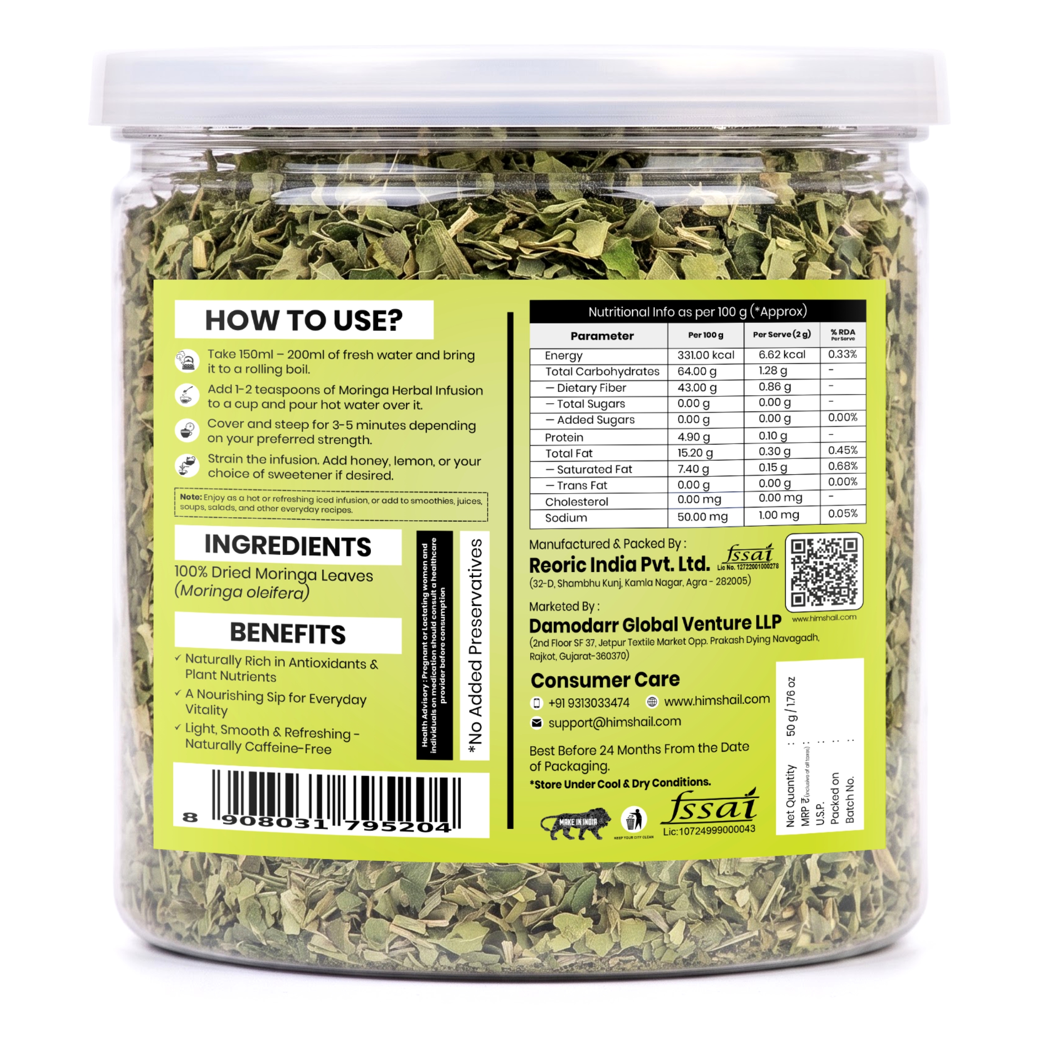 Moringa Leaf Herbal Tea thumbnail 4