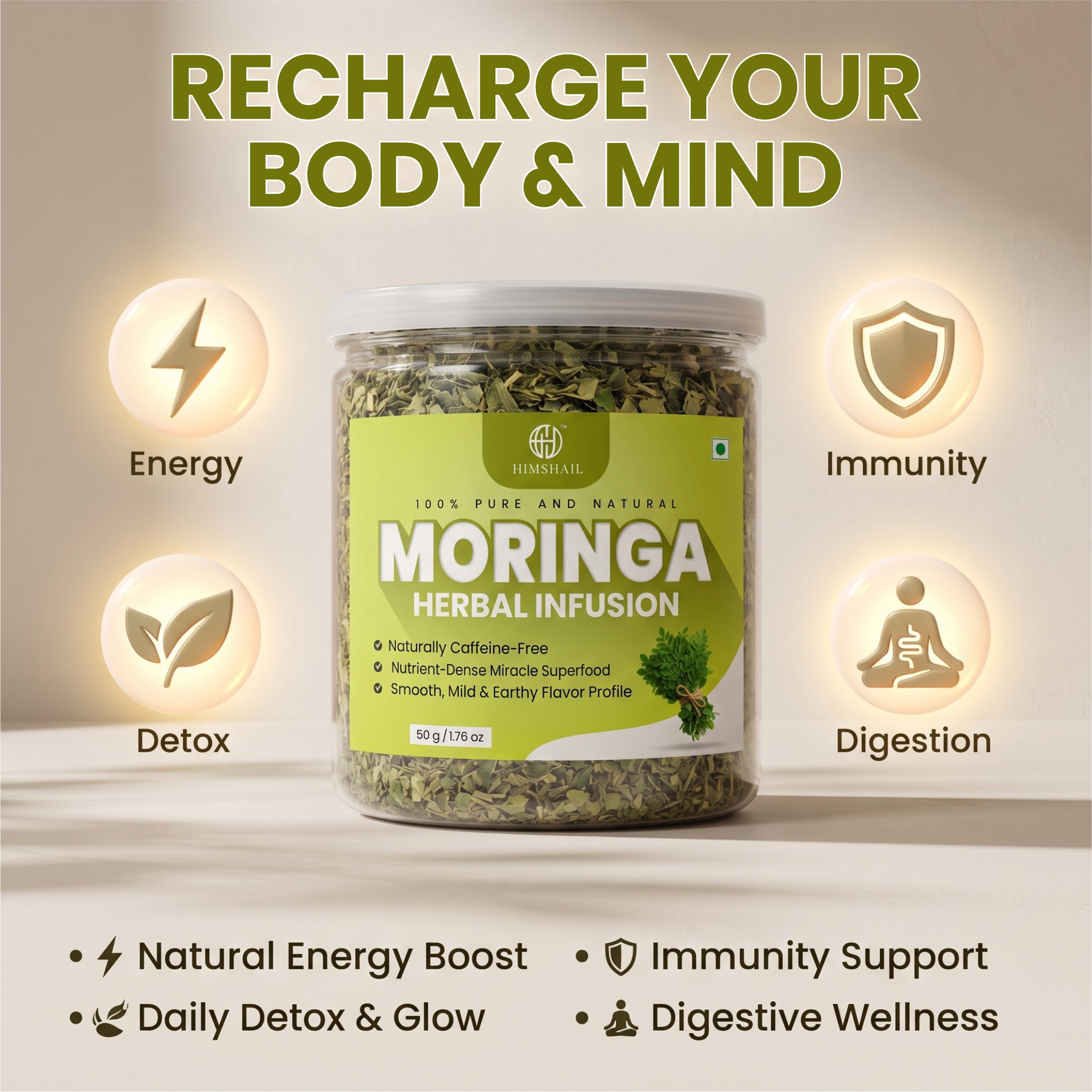 Moringa Leaf Herbal Tea thumbnail 7